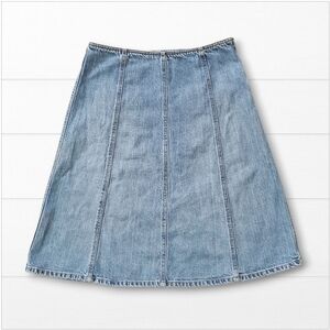 GAP Vintage Y2k-Era Blue Paneled Denim Jean Skirt, Size 2